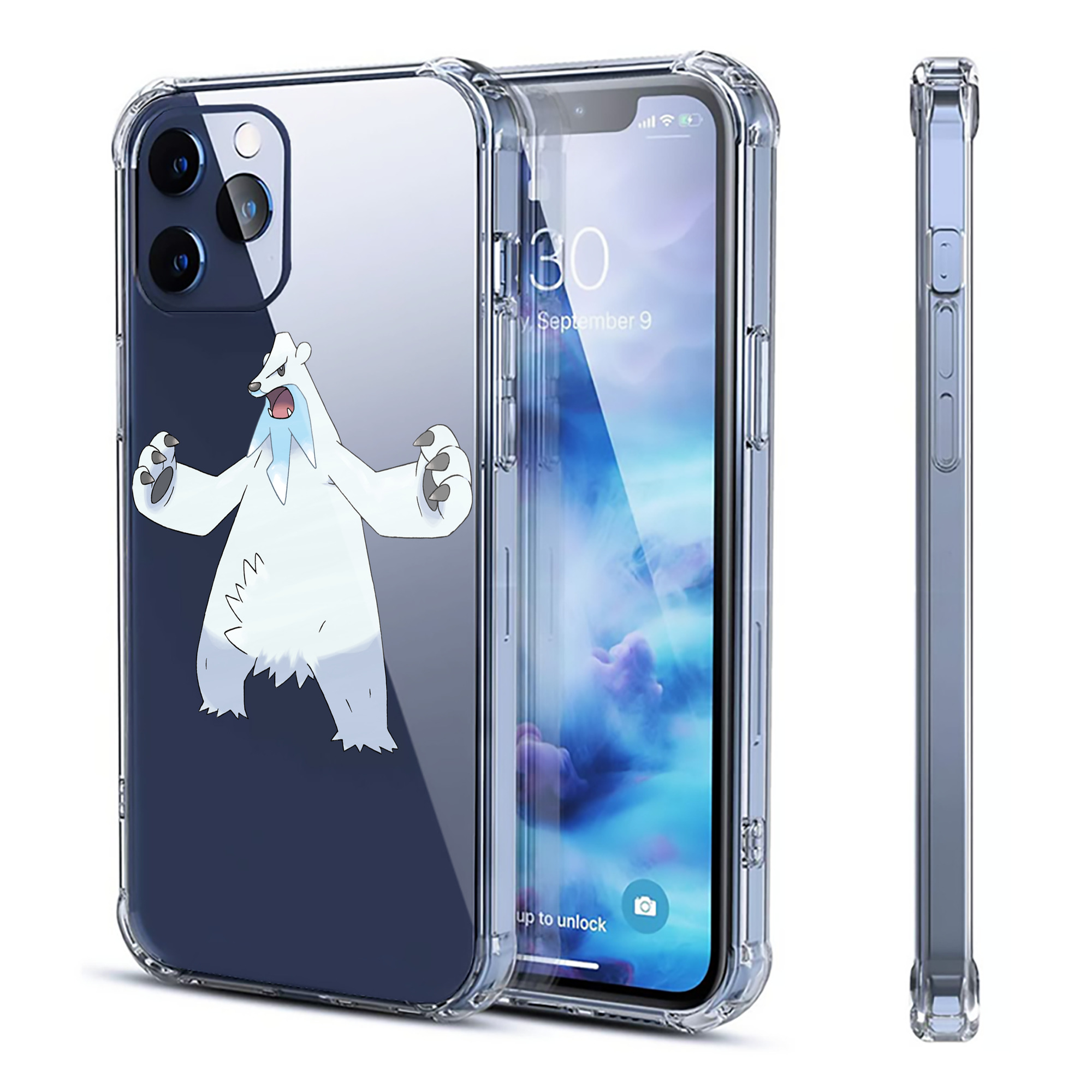 （画像用） ポケットモンスター Pokémon 【iPhone 12シリーズ対応】透明スマホケース（クリアソフトケース）